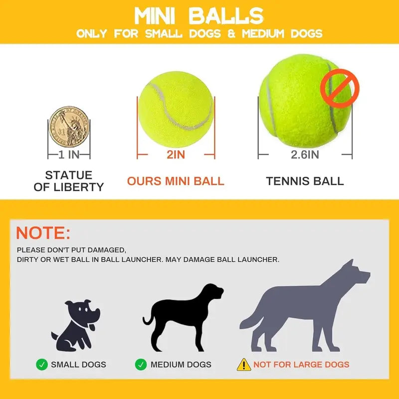 3 Mode Adjustable Pet Toy with Tennis Balls